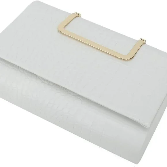 Small Crocodile Print Clutch Bag PU Alligator Handbag Women’s Clutch Purse